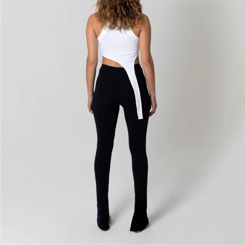 EB Denim Split Him Black Stretch Flared Pants - image 2